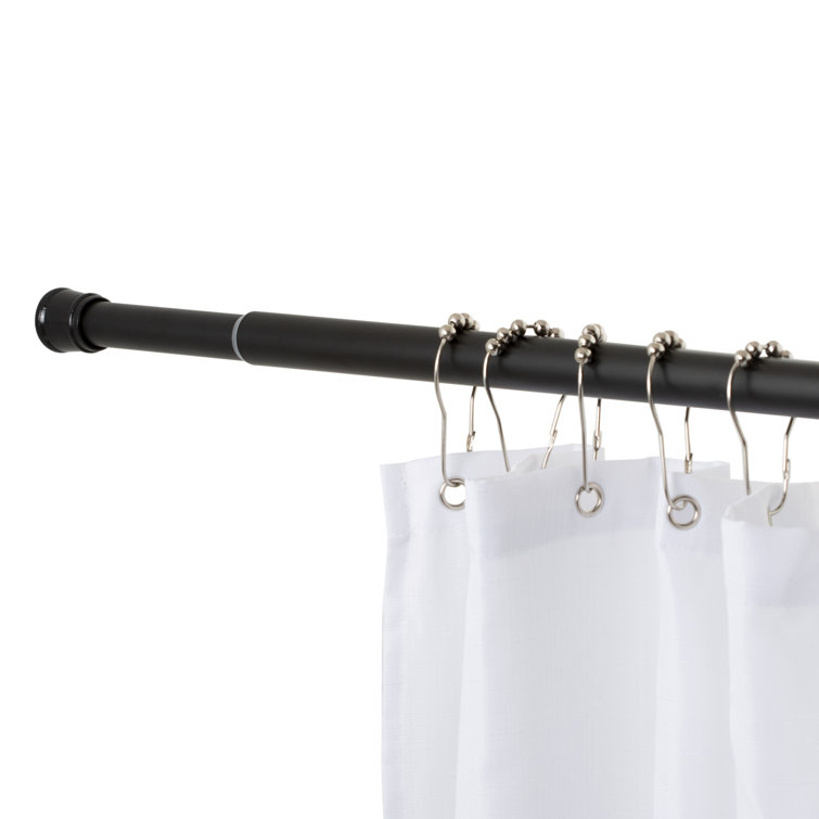 Bath Bliss Tension Shower Rod In Matte Black & Reviews Wayfair Canada